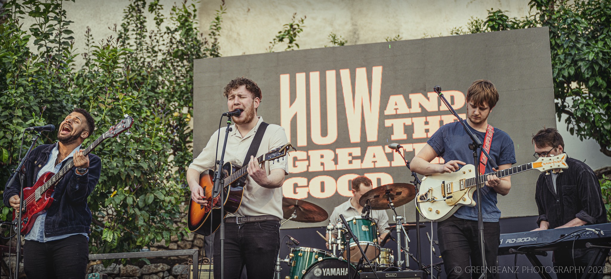 Huw and the Greater Good at the Eden Project in February 2020